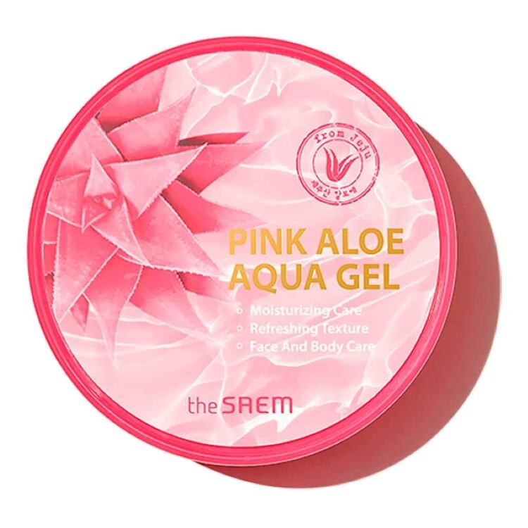 Гель для лица и тела универсальный Pink Aloe Aqua Gel_CN23, THE SAEM, 300 мл