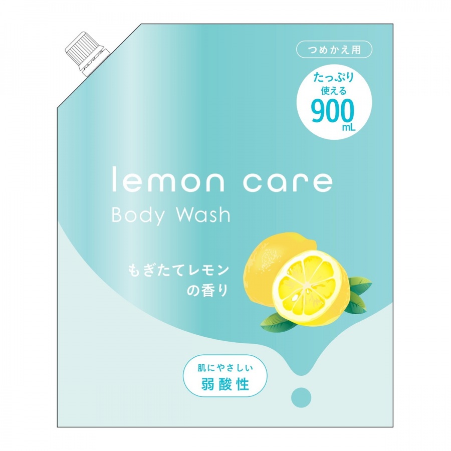 Слабокислотное жидкое мыло для тела (аромат свежего лимона) Lemon Care Body Wash, Rocket Soap, 900 мл (мягкая упаковка)