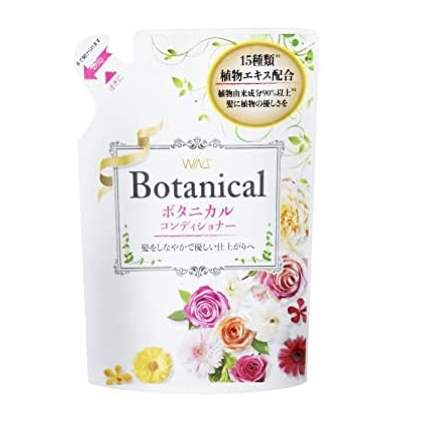 Увлажняющий кондиционер для волос с растительными экстрактами Wins Botanical Conditioner, Nihon, 370 мл (мягкая упаковка)