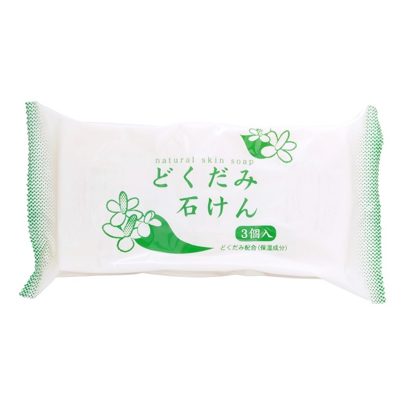 Мыло туалетное косметическое Хауттюйния, CHINOSHIO SOAP, 130 г*3 шт.