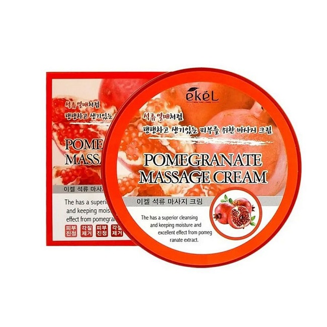 Крем массажный для тела с экстрактом Граната, Massage Cream Pomegranate, Ekel, 300 г