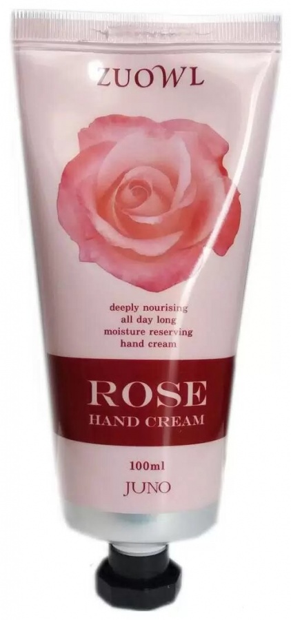 Крем для рук с экстрактом розы, Rose Hand Cream, Juno, 100 г