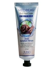 Крем для рук с муцином улитки, Snail Hand Cream, Juno, 100 г