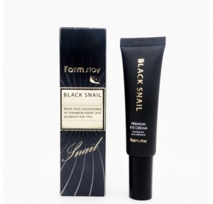 Премиальный крем для кожи вокруг глаз с муцином черной улитки Black Snail Premium Eye Cream, FARMSTAY   50 мл