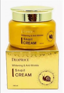 Крем для лица с экстрактом улитки Whitening and Anti-Wrinkle Snail Cream, DEOPROCE   100 мл