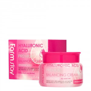 Балансирующий крем с гиалуроновой кислотой Hyaluronic Acid Premium Balancing Cream, FARMSTAY   100 г