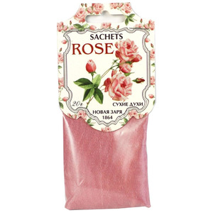 Сухие духи-саше для шкафов и помещений Роза Sachets Rose, Новая Заря 20 г