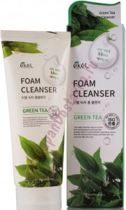 Противовоспалительная пенка для умывания с экстрактом зеленого чая Green Tea Foam Cleanser, EKEL   180 мл