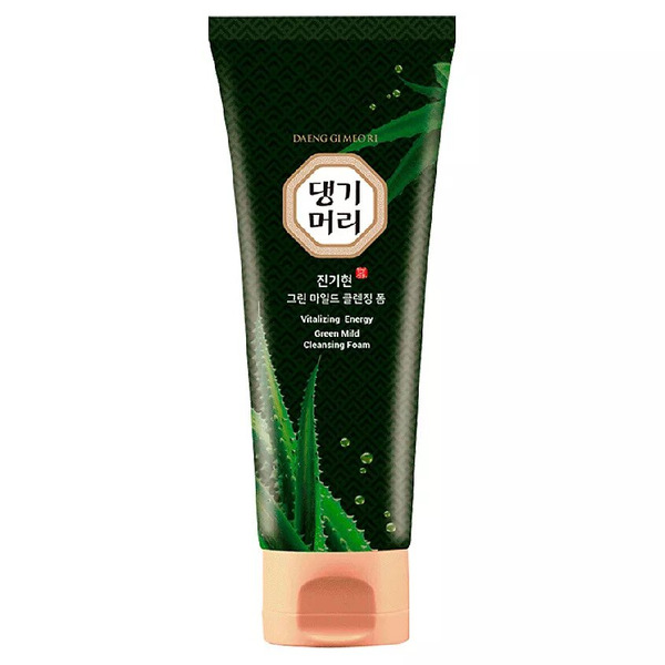 Пенка для лица очищающая с экстрактом алоэ вера Green Mild Cleansing Foam, DAENG GI MEO RI, 120 г