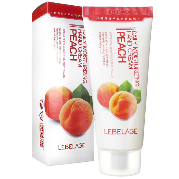 Крем для рук увлажняющий с персиком DAILY MOISTURIZING PEACH HAND CREAM, LEBELAGE, 100 мл